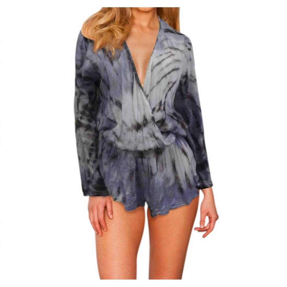 NEW RAVIYA tie dye romper in sand